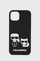 Karl Lagerfeld etui na telefon iPhone 13 6,1'' na telefon czarny KLHCP13MSSKCK