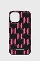 Karl Lagerfeld etui na telefon iPhone 13 mini 5,4'' na telefon różowy KLHCP13SMNMP1P