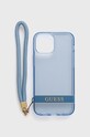 Guess etui na telefon iPhone 13 mini 5,4'' na telefon niebieski GUHCP13SHTSGSB