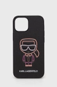 μαύρο Θήκη κινητού Karl Lagerfeld Iphone 13 Mini 5,4'' Unisex