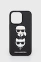 Karl Lagerfeld etui na telefon iPhone 13 Pro / 13 6,1'' na telefon czarny KLHCP13LSAKICKCBK