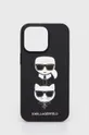 μαύρο Θήκη κινητού Karl Lagerfeld Iphone 13 Pro / 13 6,1'' Unisex
