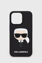 Karl Lagerfeld etui na telefon iPhone 13 Pro / 13 6,1'' na telefon czarny KLHCP13LSLKHBK