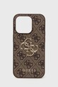 Чехол на телефон Guess Iphone 14 Pro 6,1" для телефона коричневый GUHCP14L4GMGBR