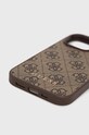 Guess etui na telefon iPhone 14 Pro 6.1" GUHCP14LG4GFBR brązowy AA00