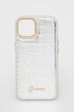 Guess etui na telefon iPhone 14 6,1" na telefon srebrny GUHCP14SHGCRHS