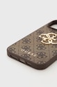 Guess etui na telefon iPhone 14 Pro Max 6,7" GUHCP14X4GMGBR brązowy AA00