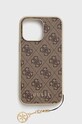 Guess etui na telefon iPhone 14 Pro Max 6,7" na telefon brązowy GUHCP14XGF4GBR