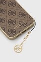 Guess etui na telefon iPhone 14 Pro Max 6,7" GUHCP14XGF4GBR brązowy AA00