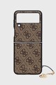 Guess husa pentru telefon Galaxy Z Flip 4 pentru telefon maro GUHCZF4GF4GBR