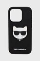 Karl Lagerfeld etui na telefon iPhone 14 Pro 6,1" na telefon czarny KLHCP14LSAPCHK