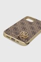 Guess etui na telefon iPhone 13 6,1" GUHCP13MGF4GBR brązowy AA00