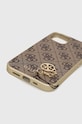 Guess etui na telefon iPhone 13 6,1" GUHCP13MGF4GBR brązowy AA00