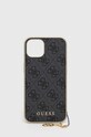 Guess telefon tok Iphone 13 6,1" telefonhoz szürke GUHCP13MGF4GGR
