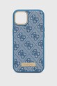 Guess etui na telefon iPhone 13 6,1" na telefon niebieski GUHMP13MU4GPRB