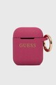 Guess pokrowiec na airpods AirPods cover różowy GUACCSILGLFU
