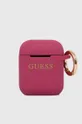 różowy Guess pokrowiec na airpods AirPods cover Unisex