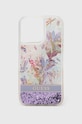 Guess etui na telefon iPhone 14 Pro Max 6,7" na telefon fioletowy GUHCP14XLFLSU