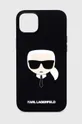 чёрный Чехол на телефон Karl Lagerfeld iPhone 14 Plus 6,7