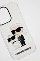 Karl Lagerfeld etui na telefon iPhone 14 Pro 6,1" KLHCP14LHNKCTGT transparentny AA00