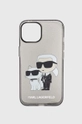 czarny Karl Lagerfeld etui na telefon iPhone 14 6,1