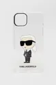 transparentny Karl Lagerfeld etui na telefon iPhone 14 Plus 6,7