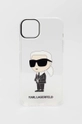 áttetsző Karl Lagerfeld telefon tok iPhone 14 Plus 6,7