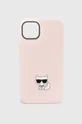 ροζ Θήκη κινητού Karl Lagerfeld iPhone 14 Plus 6,7