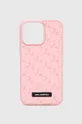 ροζ Θήκη κινητού Karl Lagerfeld iPhone 14 Pro Max 6,7