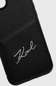 Obal na telefon Karl Lagerfeld iPhone 14 Plus 6,7" KLHCP14MCSSK černá AA00