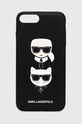 Karl Lagerfeld etui na telefon iPhone 7 Plus / 8 Plus na telefon czarny KLHCI8LSAKICKCBK