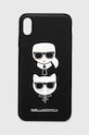 Karl Lagerfeld etui na telefon iPhone XS Max na telefon czarny KLHCI65SAKICKCBK