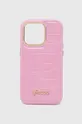 rózsaszín Guess telefon tok iPhone 14 Pro 6,1'' Uniszex