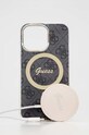Akcesoria Guess etui na telefon i ładowarka iPhone 13 Pro GUBPP13LH4EACSK czarny