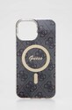 Guess custodia per telefono e caricabatterie iPhone 13 Pro Max custodia per telefono nero GUBPP13XH4EACSK