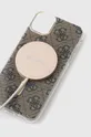 Чехол для телефона и зарядное устройство Guess iPhone 11 6,1'' коричневый