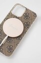 Guess etui na telefon i ładowarka iPhone 12/12 Pro GUBPP12MH4EACSW brązowy AA00
