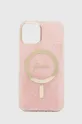 Θήκη τηλεφώνου και φορτιστής Guess iPhone 12/12 Pro ροζ