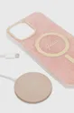 Θήκη τηλεφώνου και φορτιστής Guess iPhone 13 Pro Max ροζ