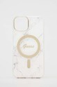 Guess etui na telefon i ładowarka iPhone 14 6,1" na telefon biały GUBPP14SHMEACSH