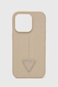 Guess etui na telefon iPhone 14 Pro 6,1'' na telefon beżowy GUHCP14LPSATLE