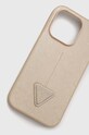 Guess etui na telefon iPhone 14 Pro 6,1'' GUHCP14LPSATLE beżowy AA00