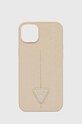 Guess etui na telefon iPhone 14 Plus 6,7'' na telefon beżowy GUHCP14MPSATLE