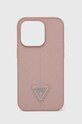 Guess etui na telefon iPhone 14 Pro 6,1'' na telefon różowy GUHCP14LPSATLP