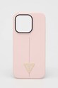 Guess etui na telefon iPhone 14 Pro 6,1'' na telefon różowy GUHCP14LSLTGP