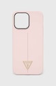 Guess etui na telefon iPhone 14 Pro Max 6,7'' na telefon różowy GUHCP14XSLTGP