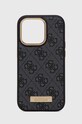 Guess etui na telefon iPhone 14 Pro 6,1" na telefon czarny GUHMP14LU4GPRK