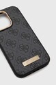 Guess etui na telefon iPhone 14 Pro 6,1" GUHMP14LU4GPRK czarny AA00