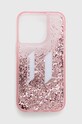 Кейс за телефон Karl Lagerfeld iPhone 14 Pro 6,1" за телефон розов KLHCP14LLBKLCP
