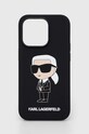 Karl Lagerfeld etui na telefon iPhone 14 Pro 6,1'' na telefon czarny KLHCP14LSNIKBCK